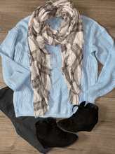 Load image into Gallery viewer, Light Blue Sweet &amp; Cozy Sweater
